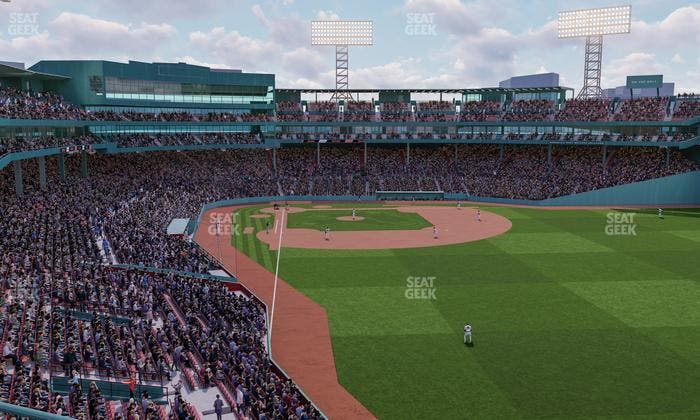 Fenway Park - Section Right Field Roof Deck Table 213 Seat View