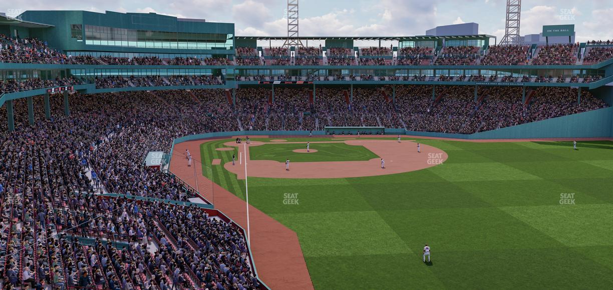 Fenway Park - Section Right Field Roof Deck Table 214 Seat View