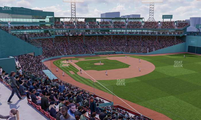 Fenway Park - Section Right Field Roof Terrace A Sro Seat View
