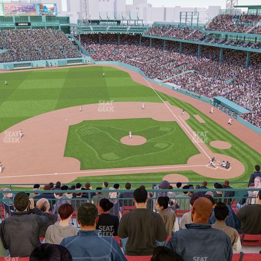 Fenway Park - Section Third Base Pavilion Sro Seat View