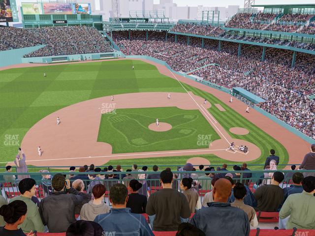 Fenway Park - Section Third Base Pavilion Sro Seat View Fenway Park - Section Third Base Pavilion Sro Seat View
