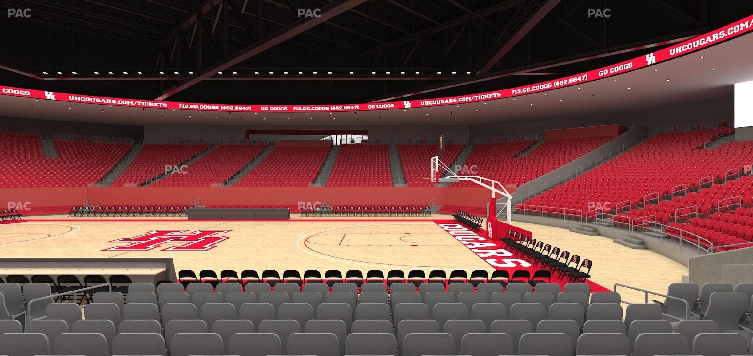 Fertitta Center - Section Club 2 Seat View