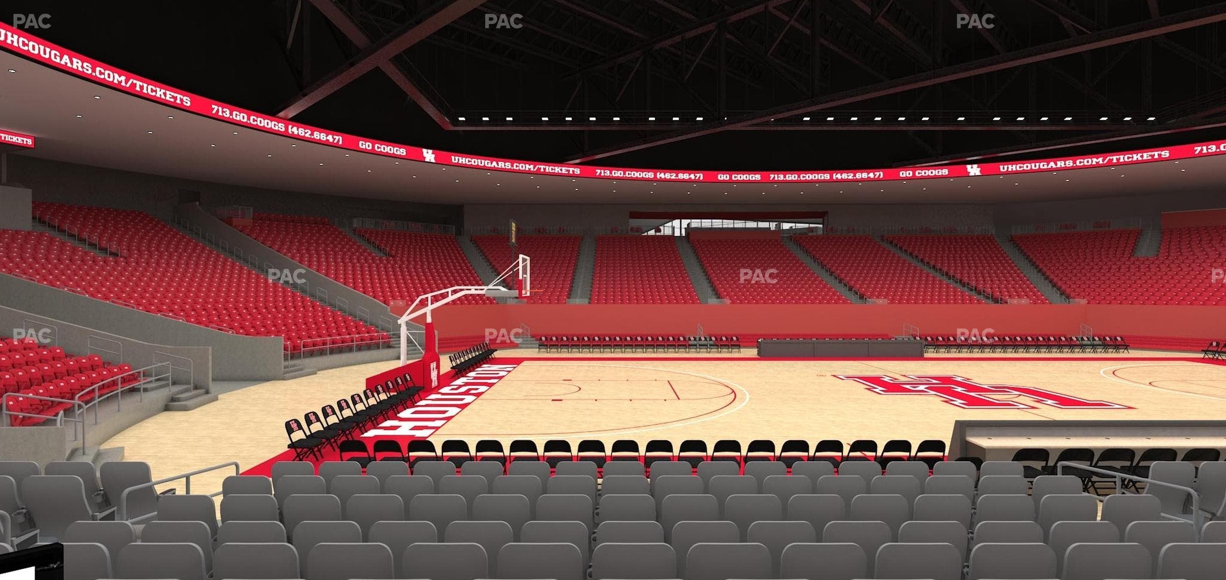 Fertitta Center - Section Club 4 Seat View