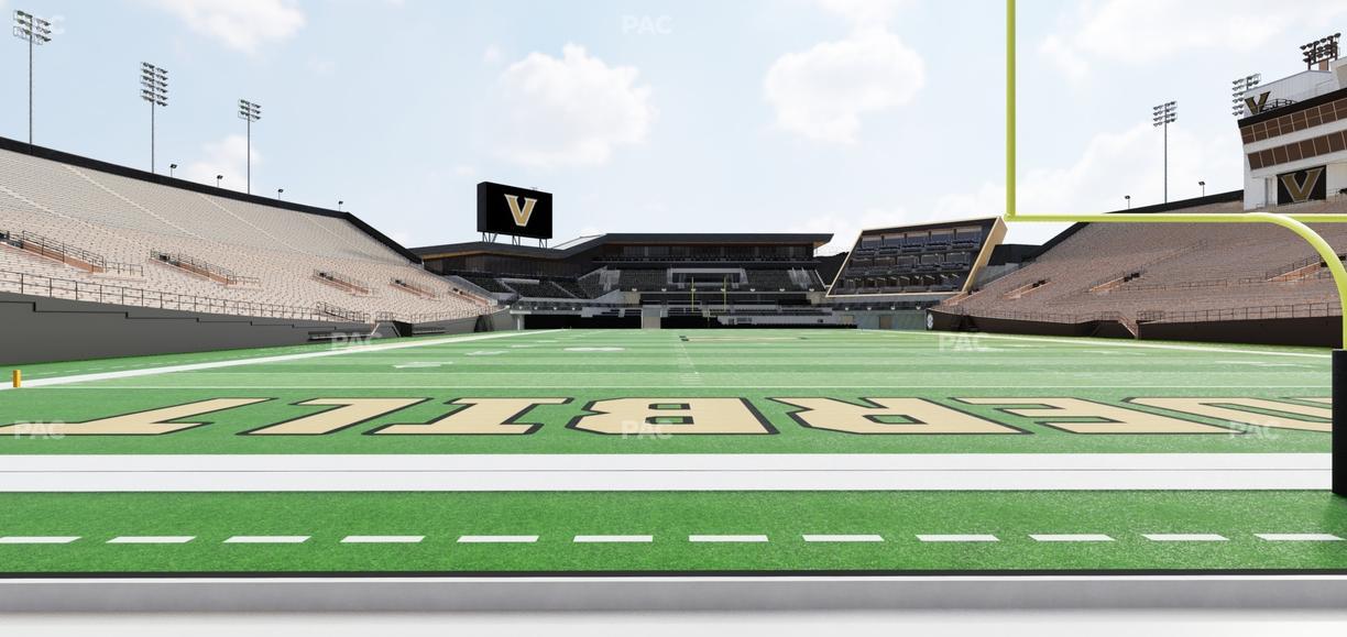 FirstBank Stadium - Section North Endzone Field Level Seat View