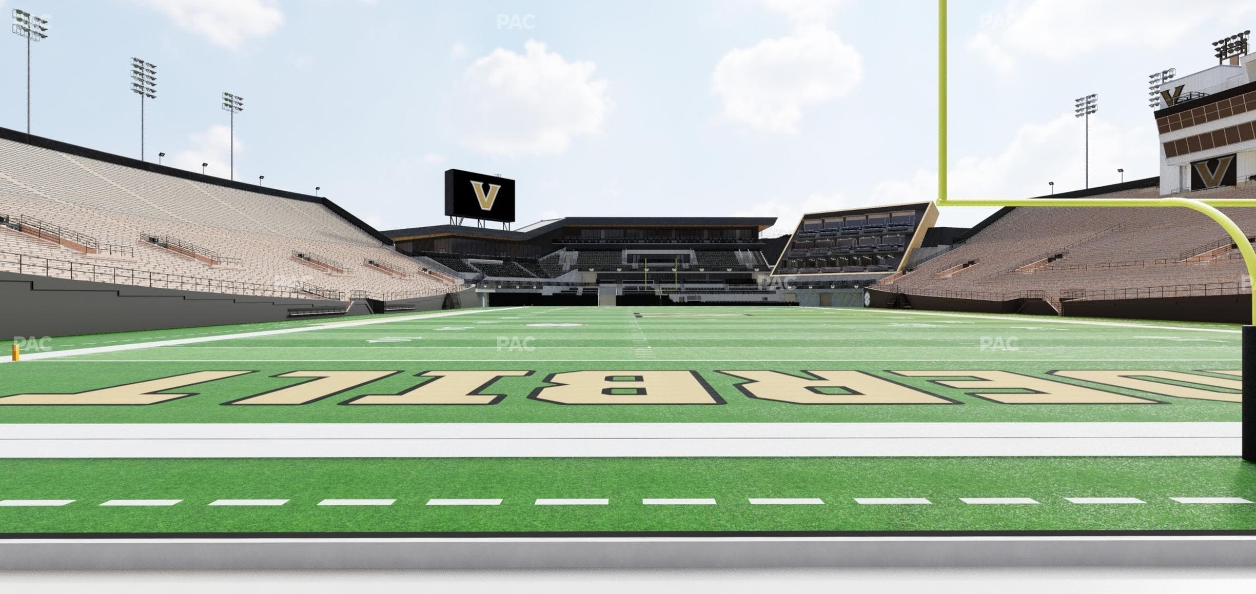 FirstBank Stadium - Section North Endzone Field Level Seat View