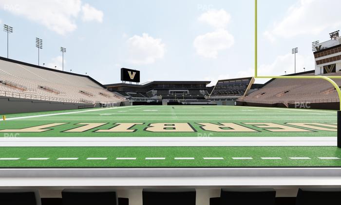 FirstBank Stadium - Section North Endzone Field Level Seat View
