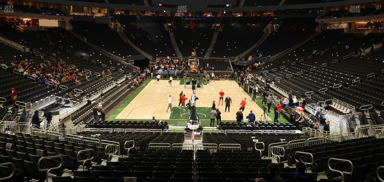 Fiserv Forum - Section 101 Seat View