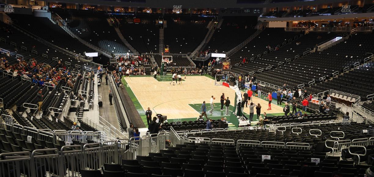 Fiserv Forum - Section 102 Seat View