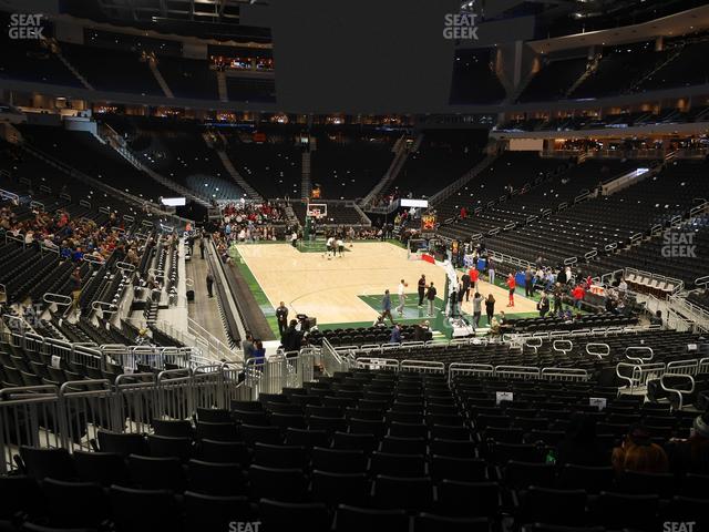 Fiserv Forum - Section 102 Seat View