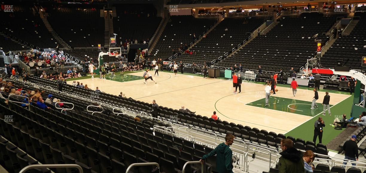 Fiserv Forum - Section 104 Seat View