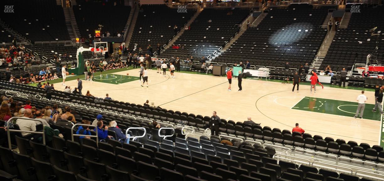 Fiserv Forum - Section 105 Seat View