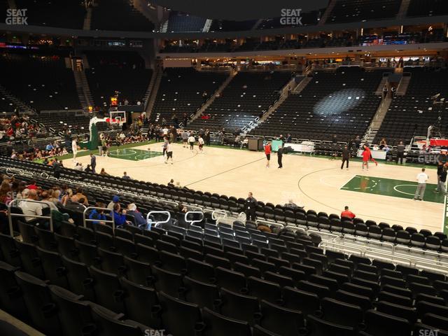 Fiserv Forum - Section 105 Seat View