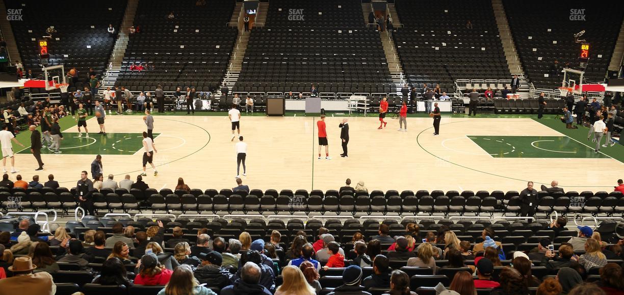 Fiserv Forum - Section 106 Seat View