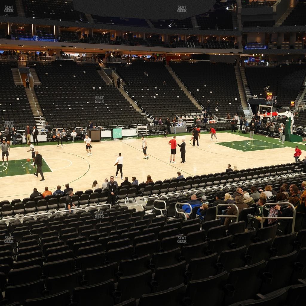 Fiserv Forum - Section 107 Seat View
