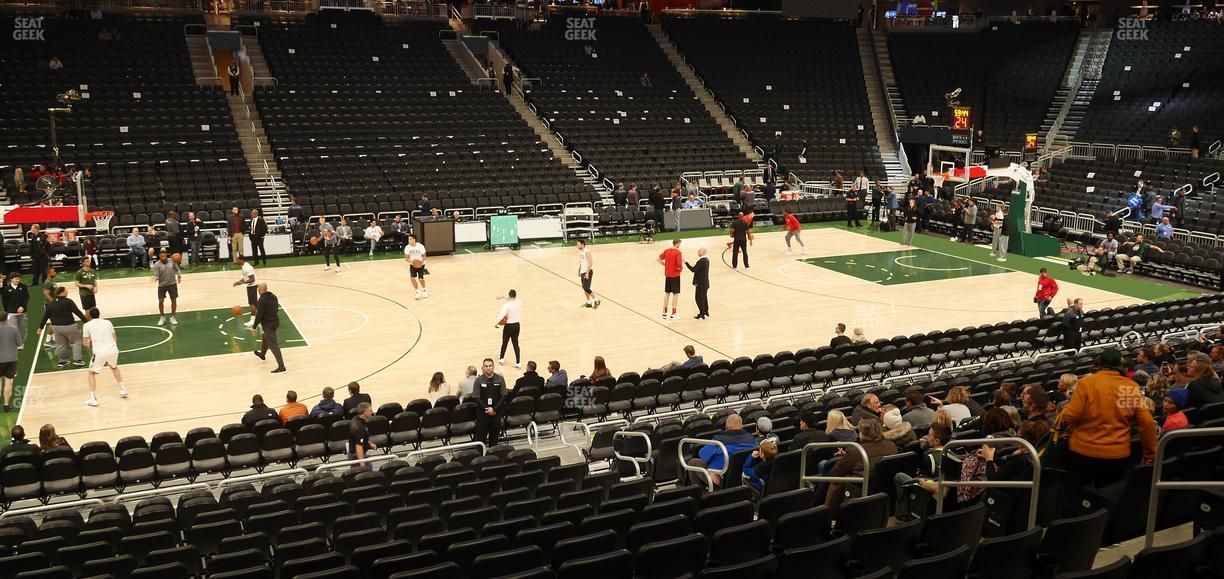 Fiserv Forum - Section 107 Seat View