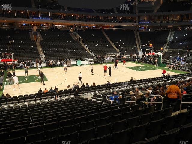 Fiserv Forum - Section 107 Seat View
