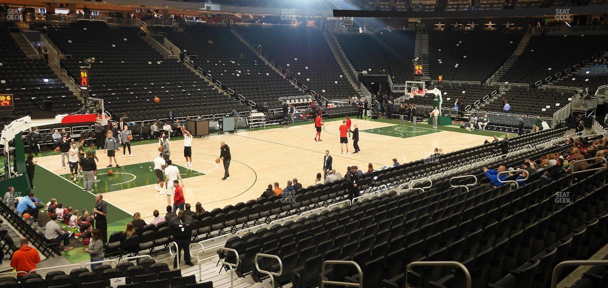 Fiserv Forum - Section 108 Seat View