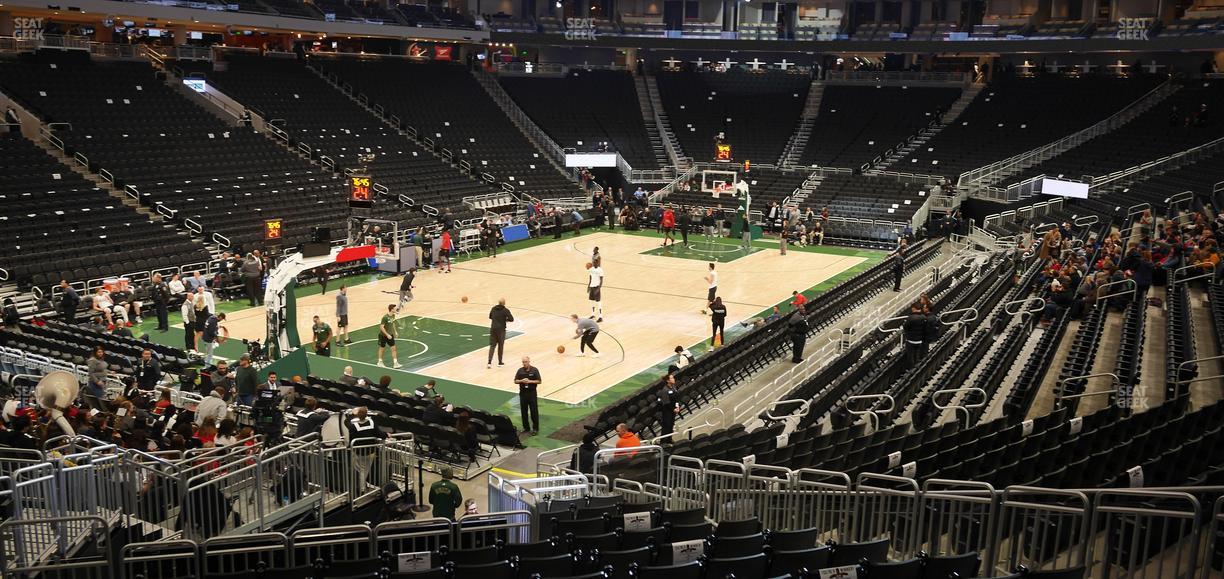 Fiserv Forum - Section 109 Seat View