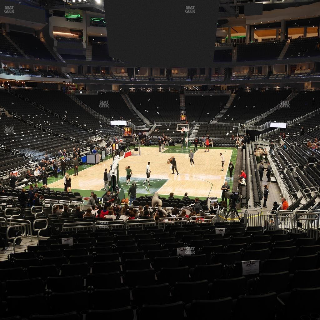 Fiserv Forum - Section 110 Seat View