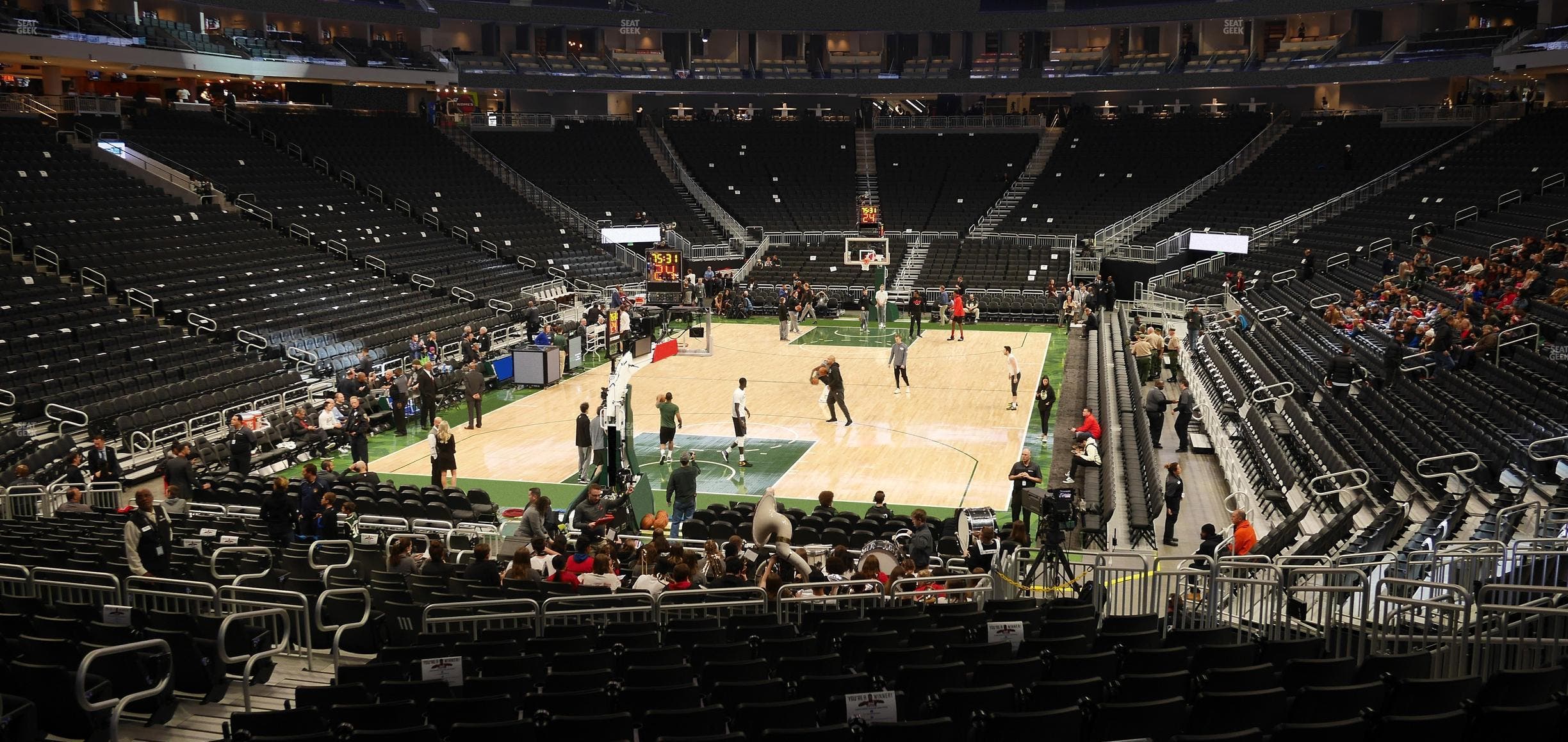 Fiserv Forum - Section 110 Seat View
