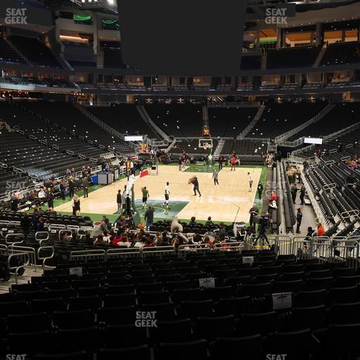 Fiserv Forum - Section 110 Seat View
