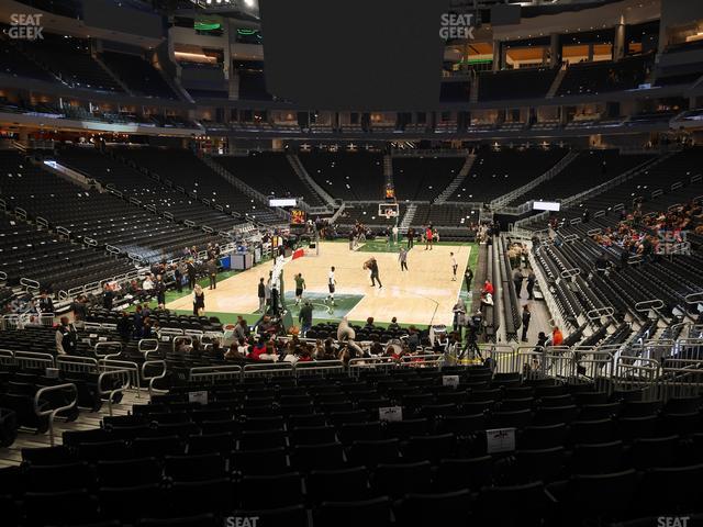 Fiserv Forum - Section 110 Seat View
