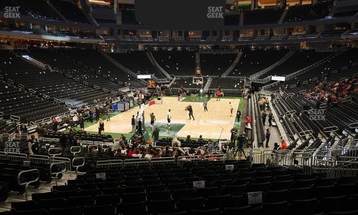 Fiserv Forum - Section 110 Seat View