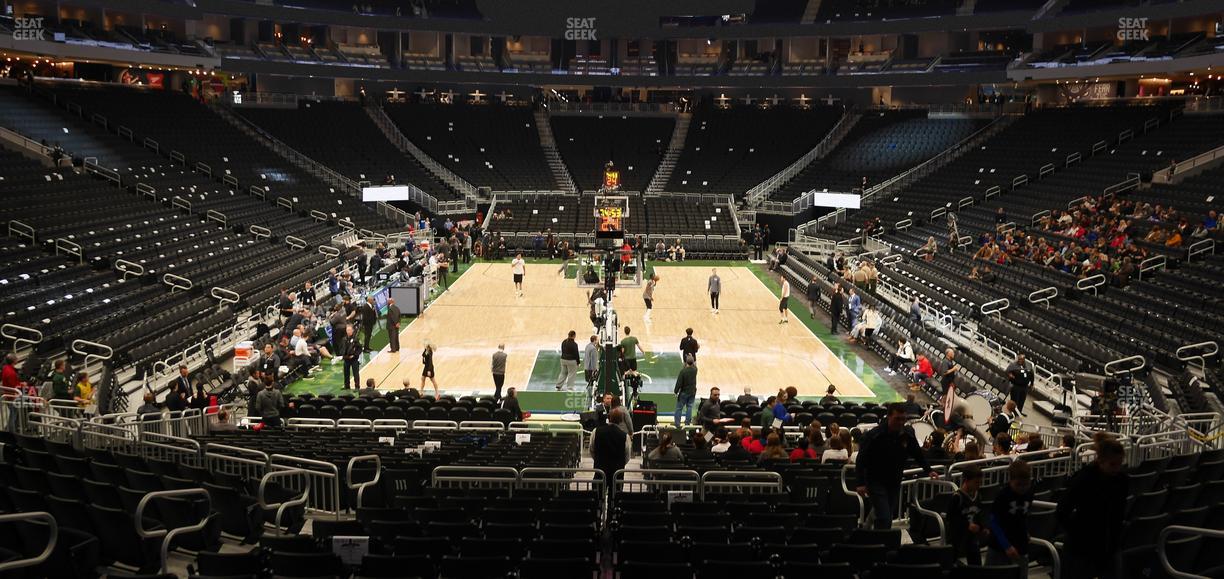 Fiserv Forum - Section 112 Seat View
