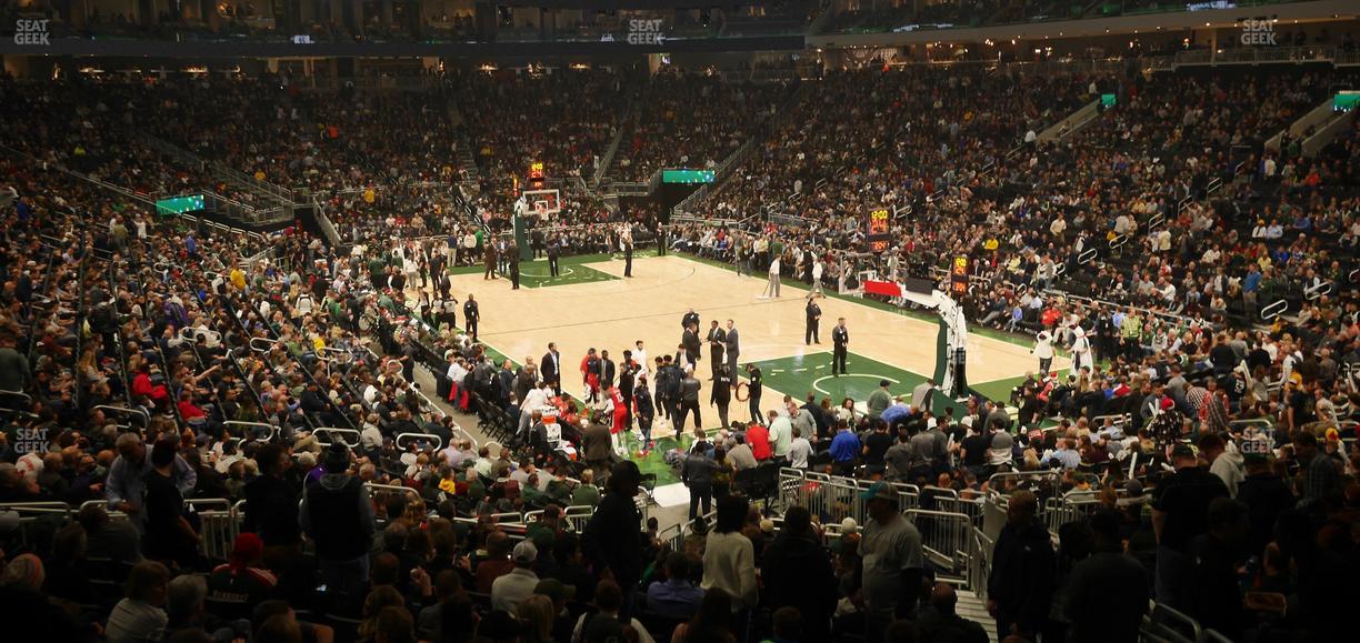 Fiserv Forum - Section 114 Seat View