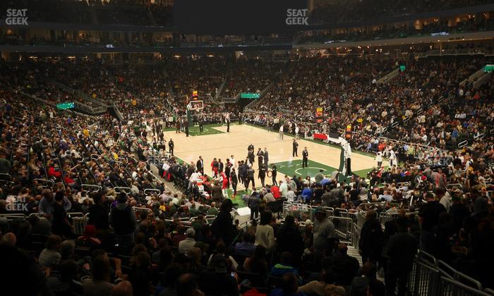 Fiserv Forum - Section 114 Seat View