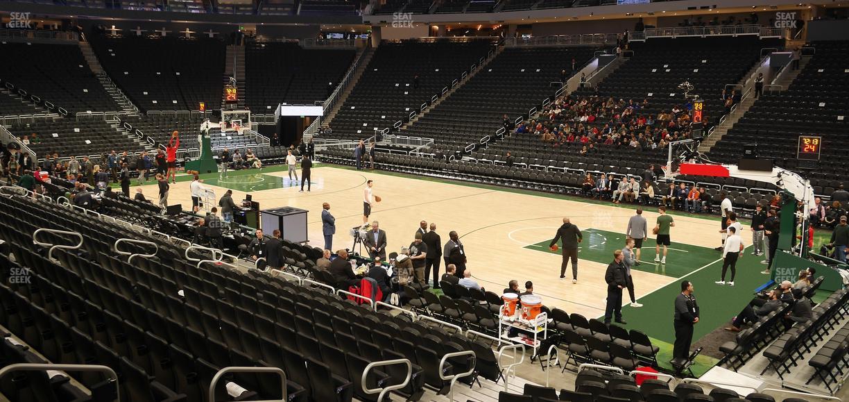 Fiserv Forum - Section 115 Seat View
