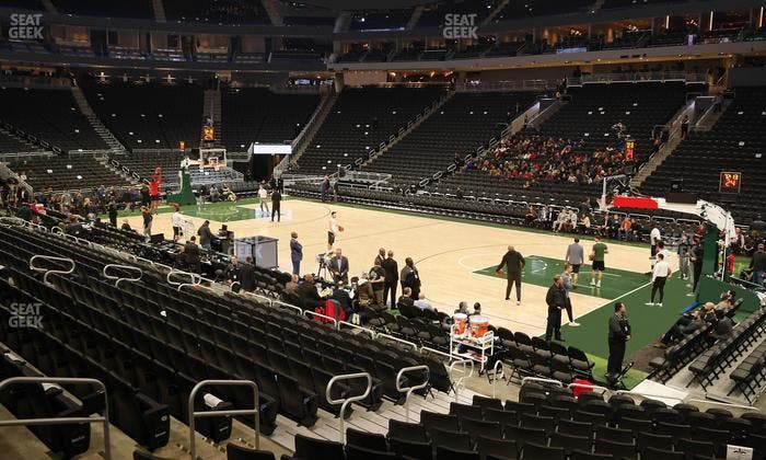 Fiserv Forum - Section 115 Seat View