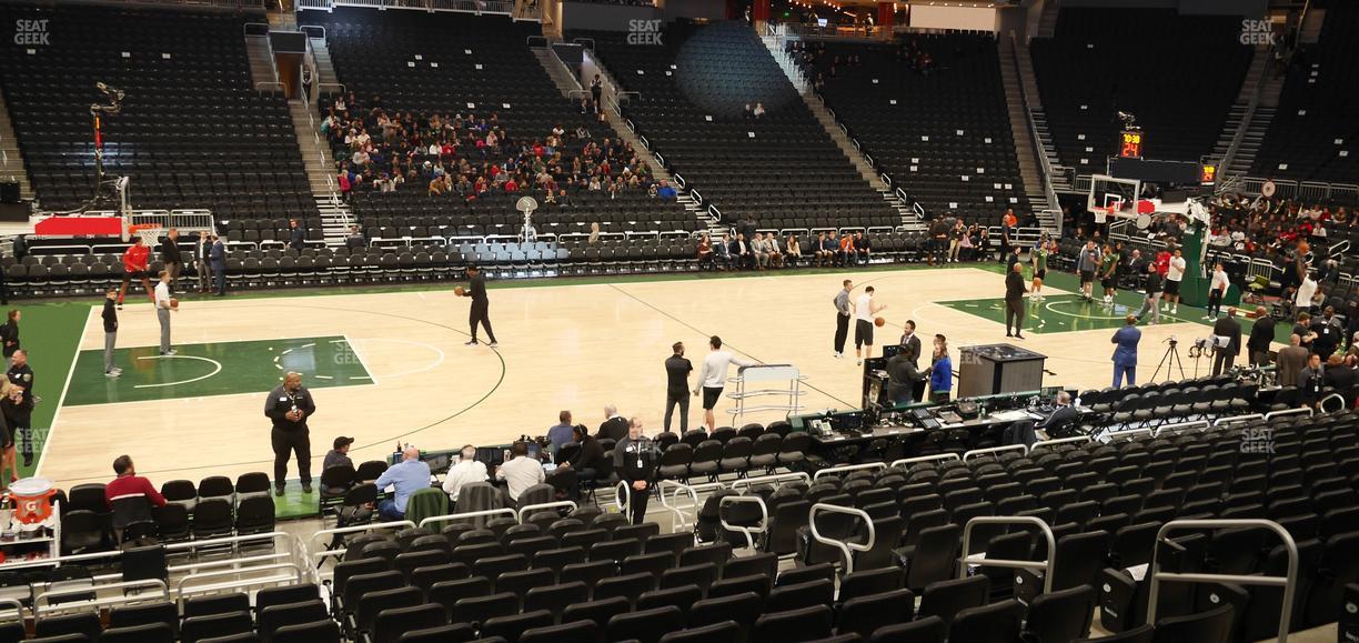 Fiserv Forum - Section 118 Seat View