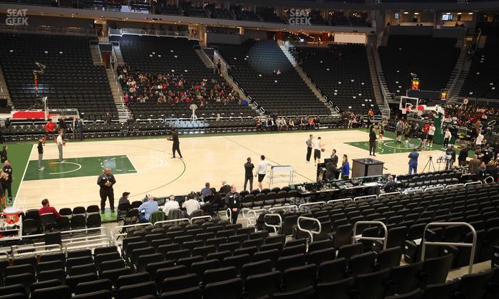 Fiserv Forum - Section 118 Seat View