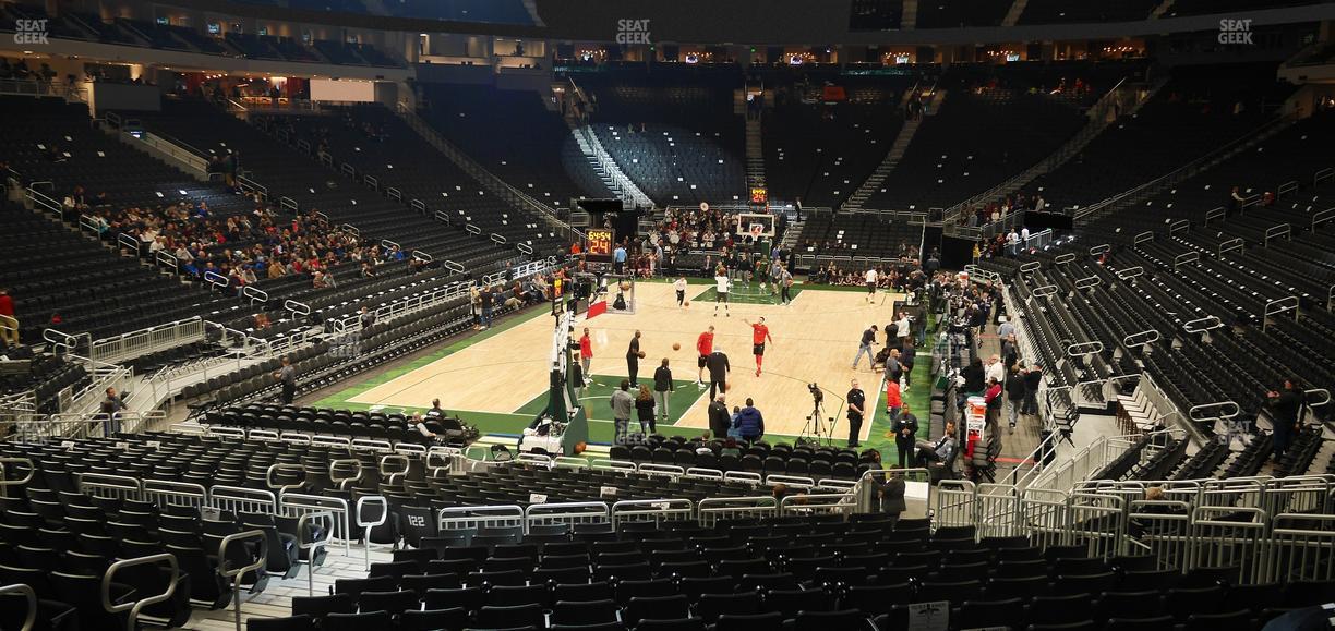 Fiserv Forum - Section 121 Seat View