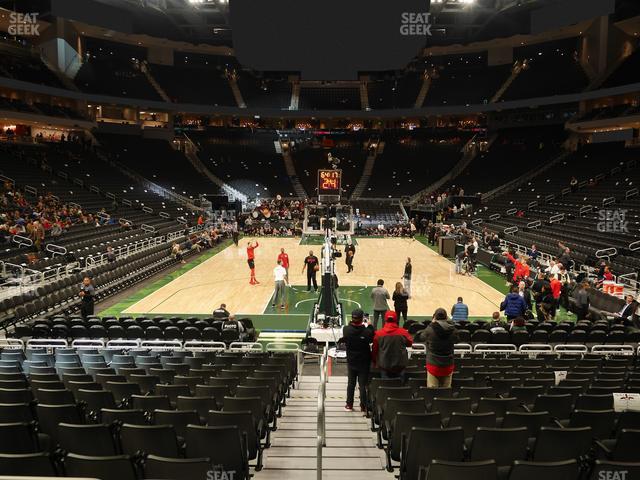 Fiserv Forum - Section 122 Seat View