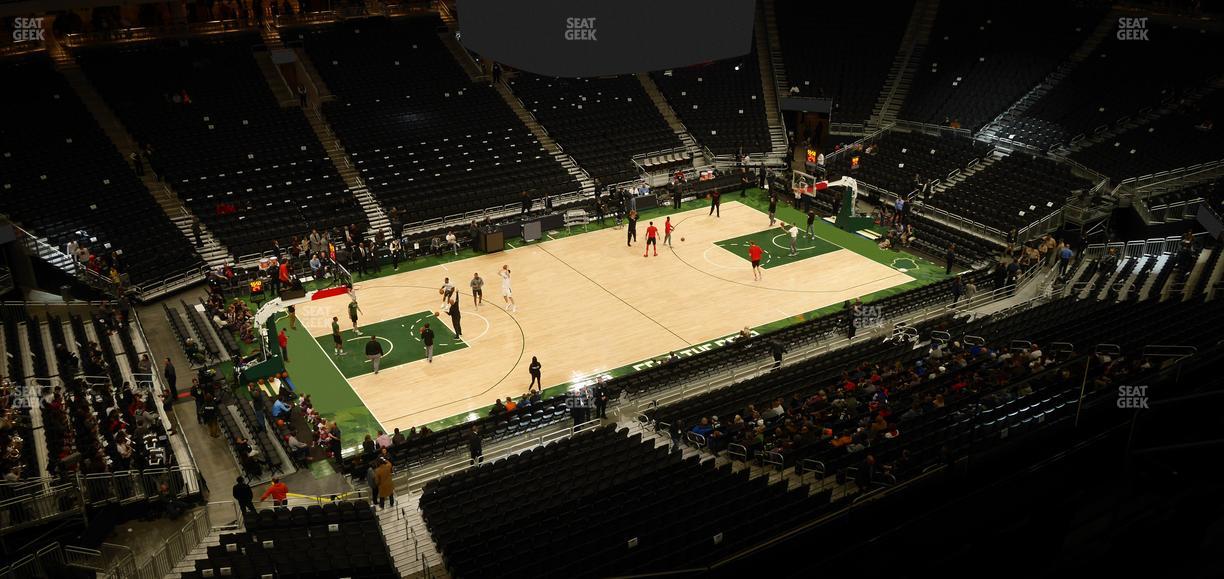 Fiserv Forum - Section 210 Seat View