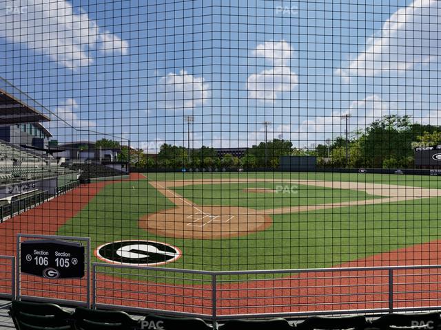 Foley Field - Section 105 Seat View