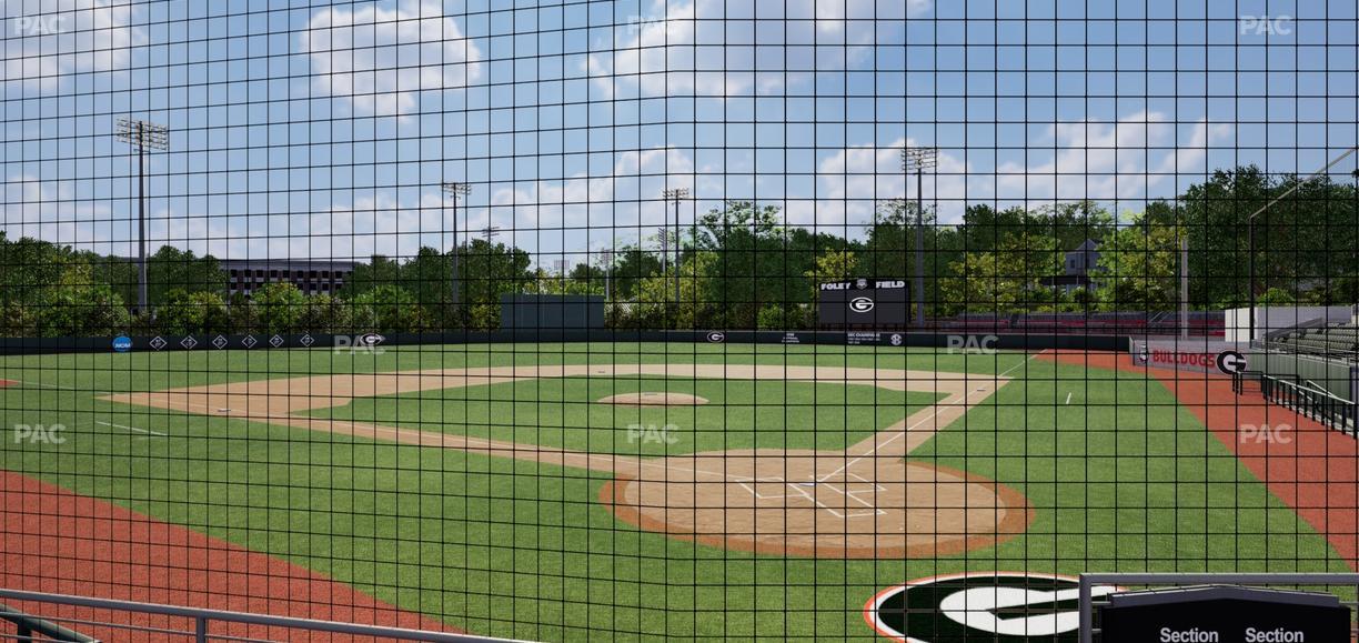 Foley Field - Section 107 Seat View