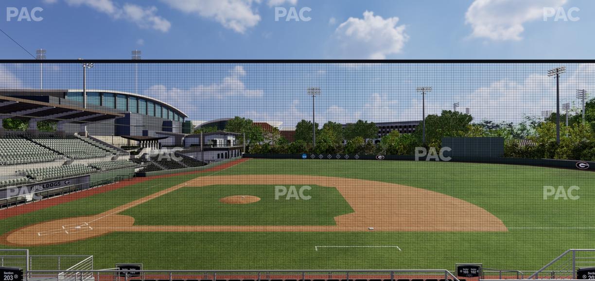 Foley Field - Section 203 Seat View