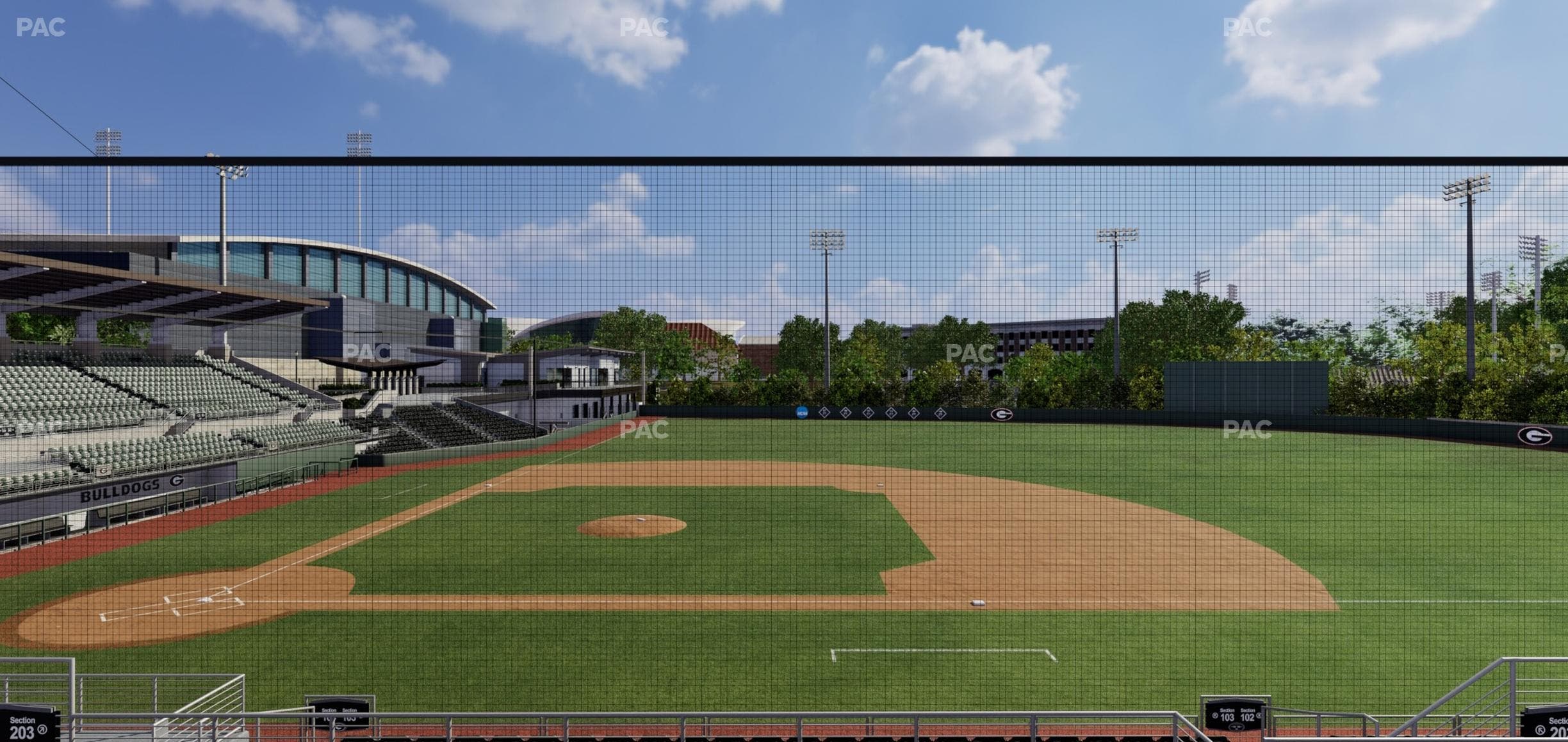Foley Field - Section 203 Seat View