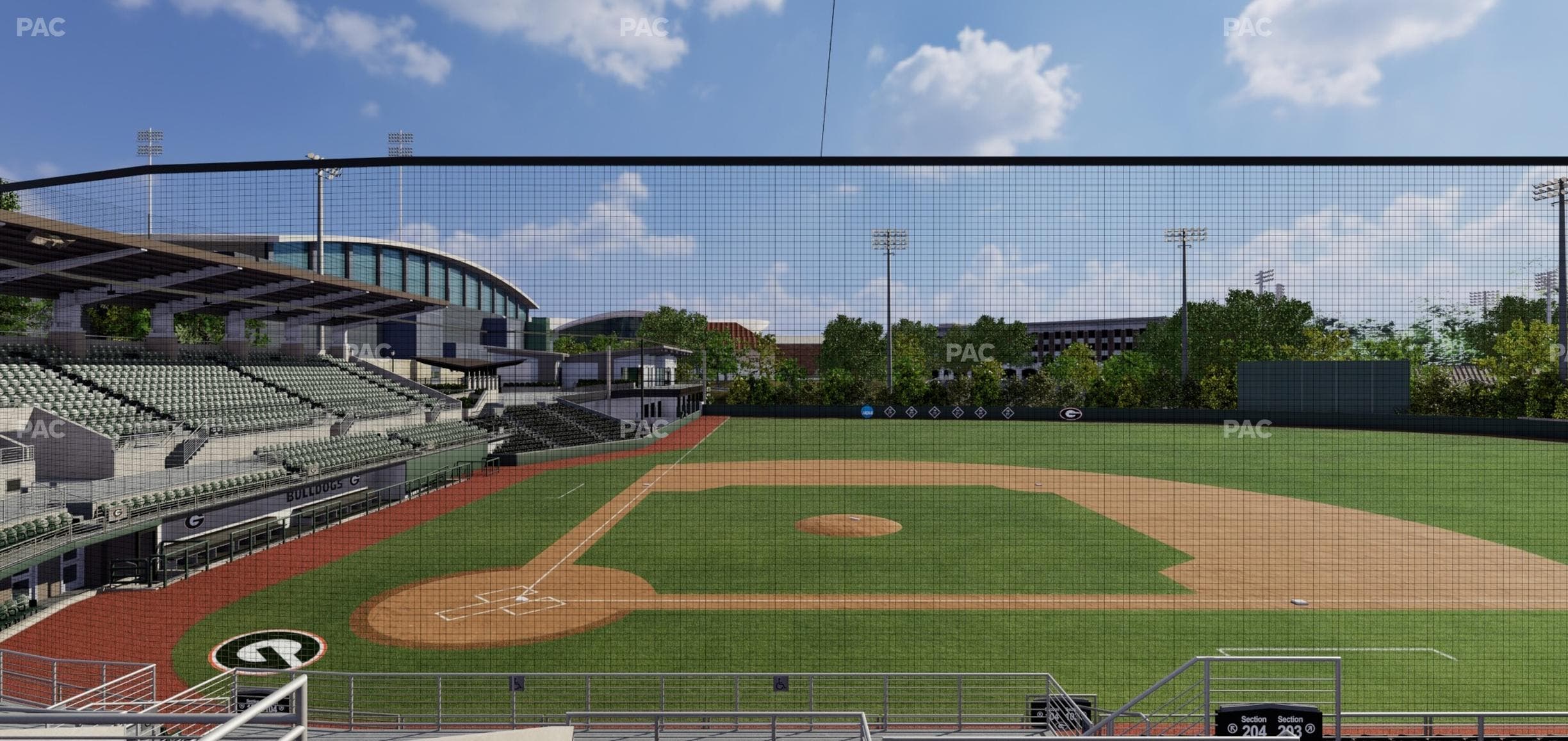 Foley Field - Section 204 Seat View