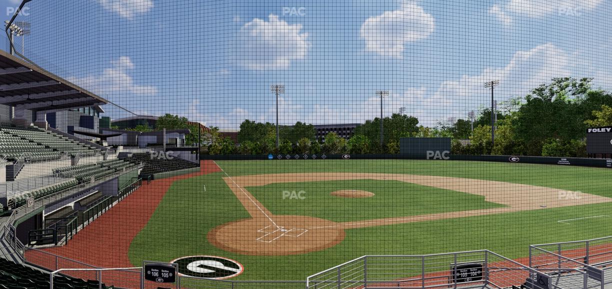 Foley Field - Section 205 Seat View