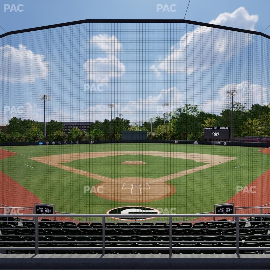 Foley Field - Section 206 Seat View