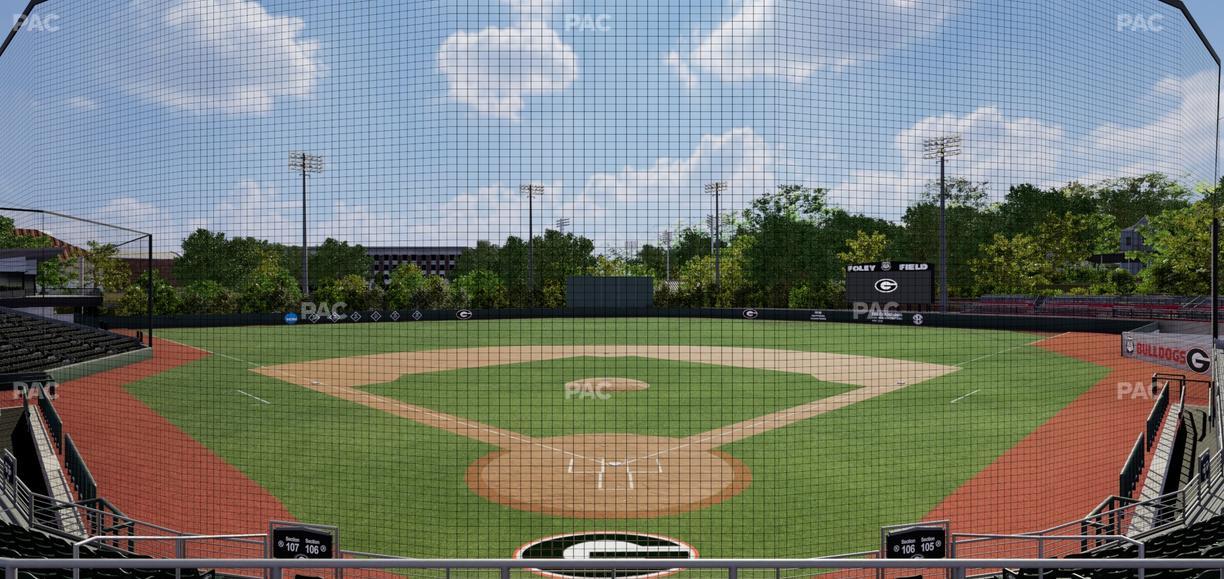 Foley Field - Section 206 Seat View