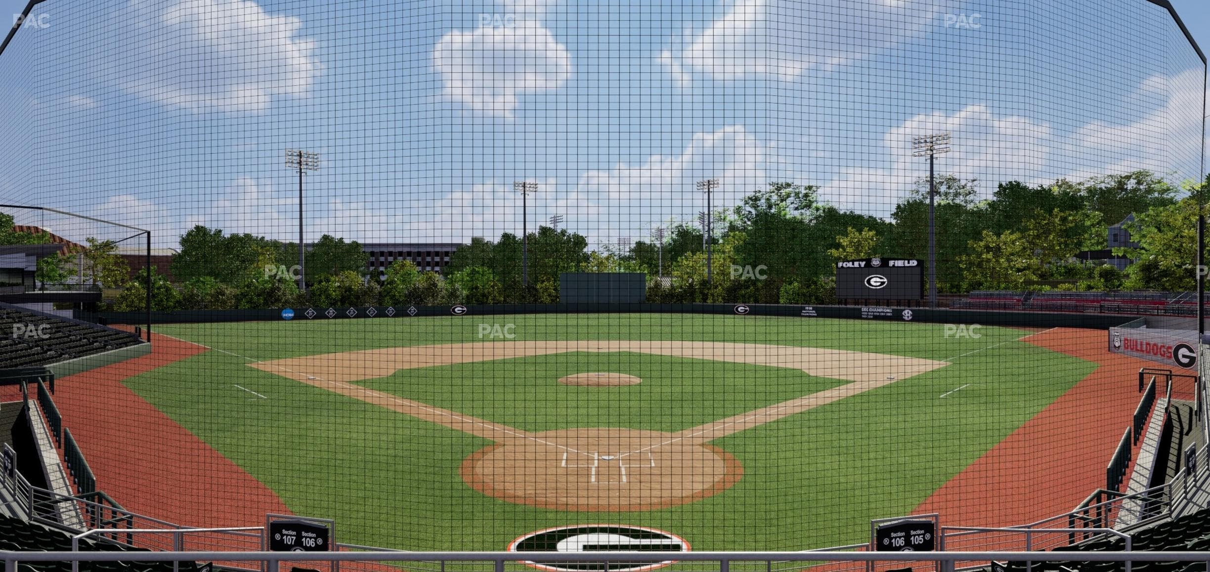 Foley Field - Section 206 Seat View