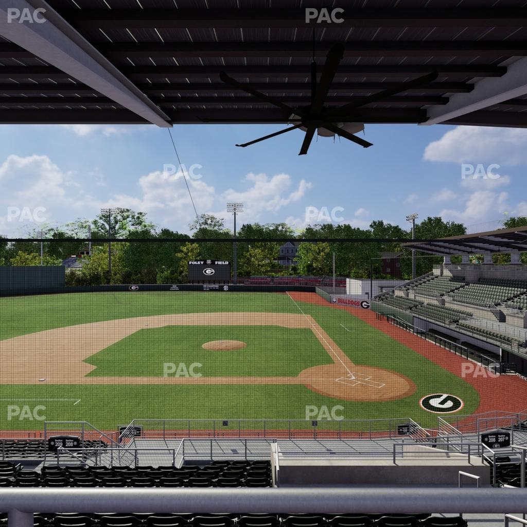 Foley Field - Section 208 Seat View