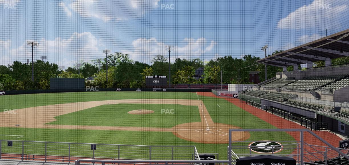 Foley Field - Section 208 Seat View