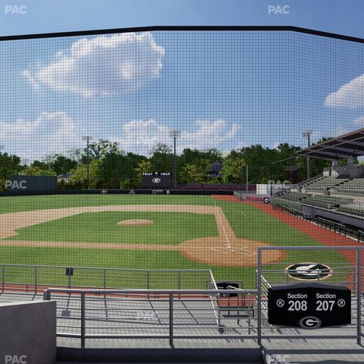 Foley Field - Section 208 Seat View