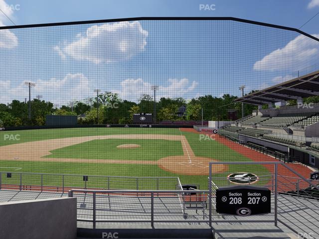 Foley Field - Section 208 Seat View